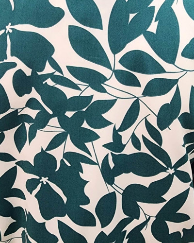 Bombers femme écru et vert Soizic