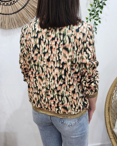 Bombers femme kaki rose beige Denise