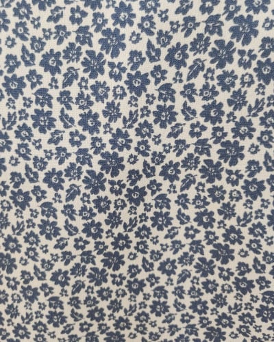 Bombers femme écru fleurs bleues Anya