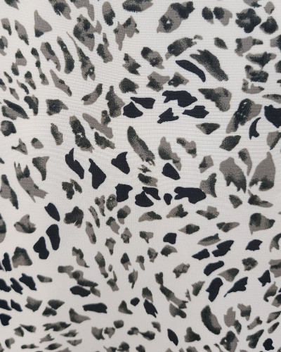 Bombers femme écru motifs gris noirs Opaline