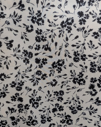 Bombers femme écru fleurs noires Hilaé