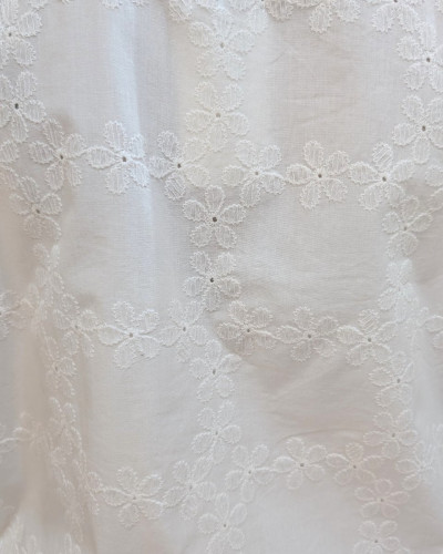 Bombers femme écru fleurs brodées Ashana