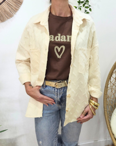 Veste femme beige Thyliane