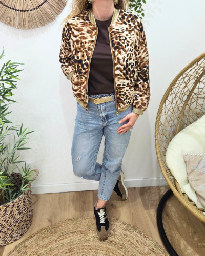 Bombers femme marron Uliana