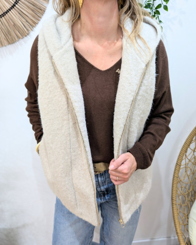 Veste sans manche femme à capuche Yuna