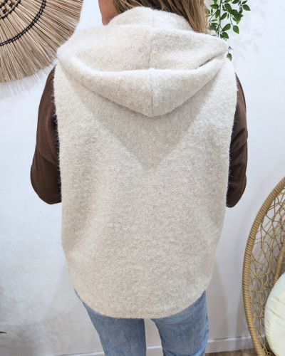 Veste sans manche femme à capuche Yuna