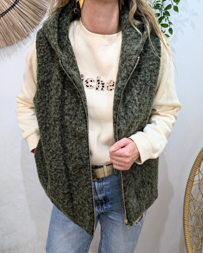 Veste sans manche femme à capuche Yuna