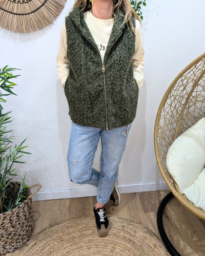 Veste sans manche femme à capuche Yuna