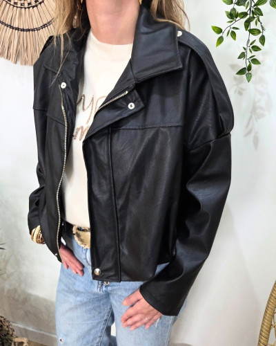 Bombers femme similicuir Cléo