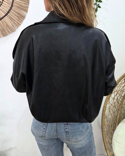 Bombers femme similicuir Cléo