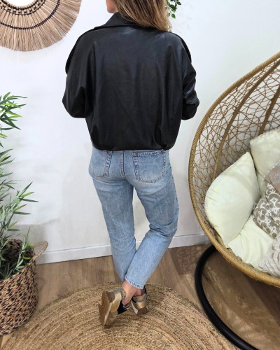 Bombers femme similicuir Cléo
