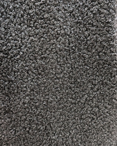 Veste femme bouclettes marron choco boutons dorés Paloma