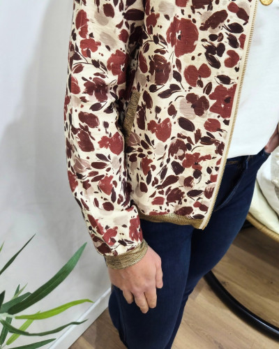 Bombers femme beige terracotta Aelyne