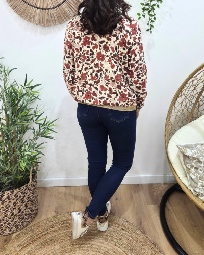 Bombers femme beige terracotta Aelyne