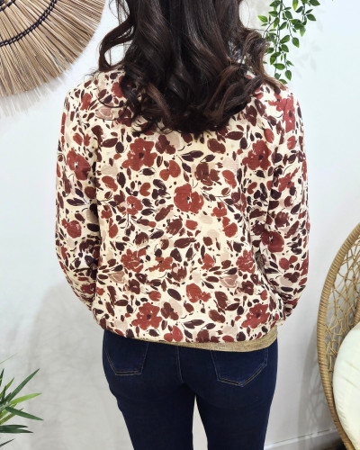 Bombers femme beige terracotta Aelyne