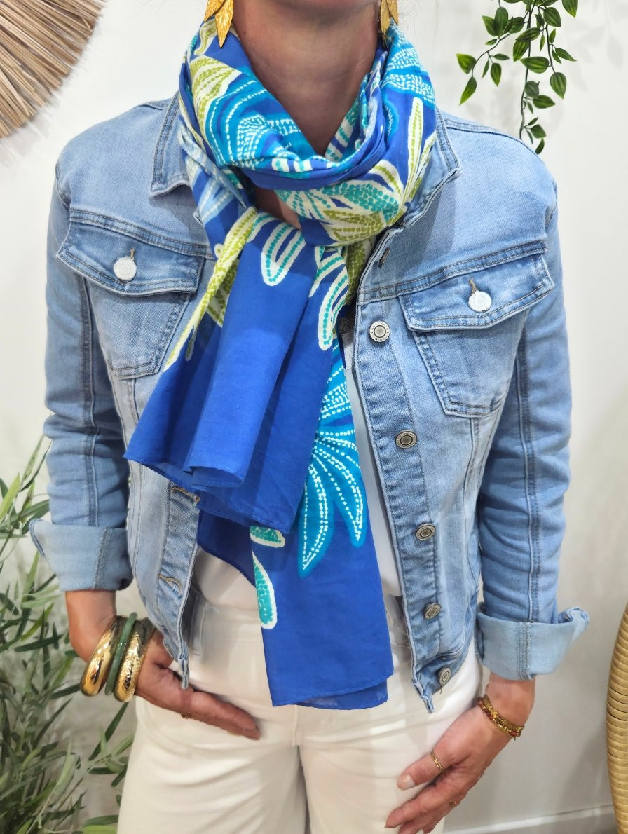 Foulard femme imprimés palmiers