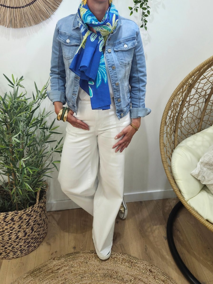 Foulard femme imprimés palmiers
