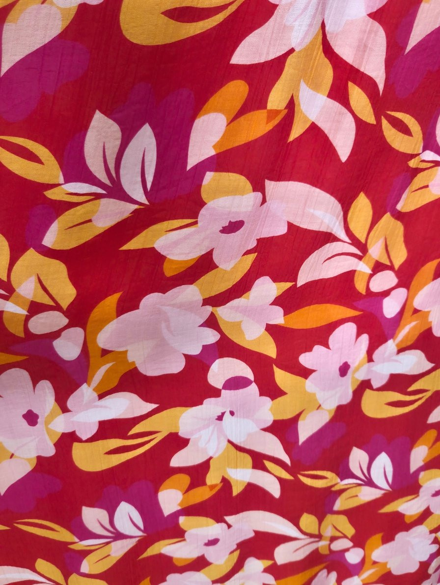  Robe longue femme fuchsia et orange Saskia