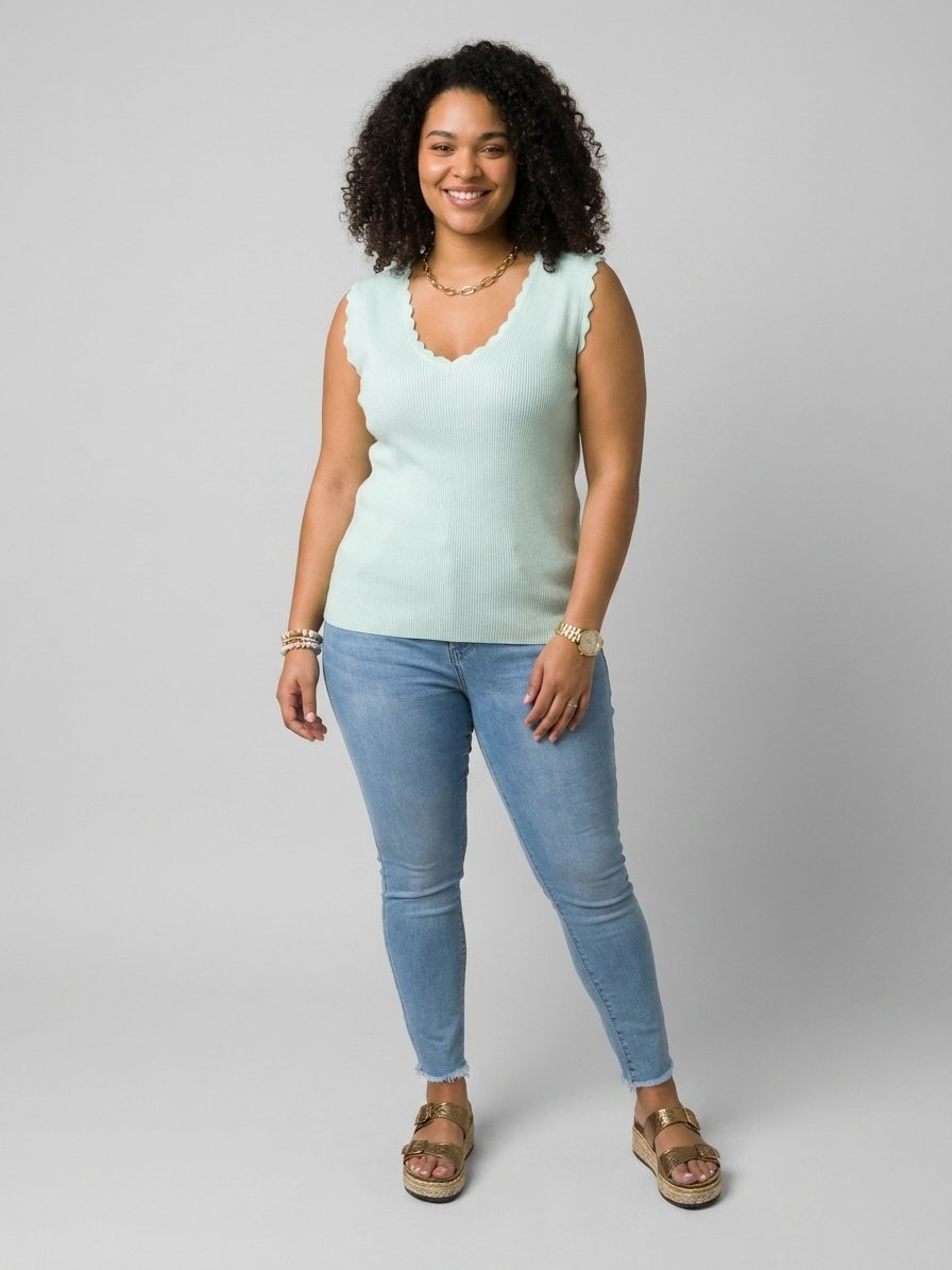 Jean femme slim 7/8 bleu clair Diletta