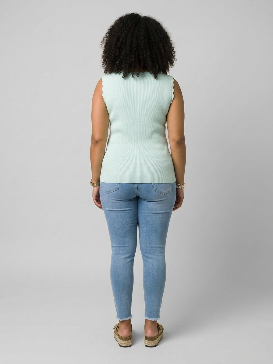 Jean femme slim 7/8 bleu clair Diletta