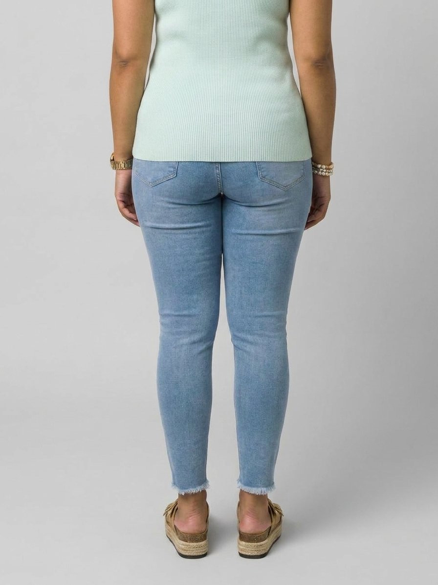Jean femme slim 7/8 bleu clair Diletta