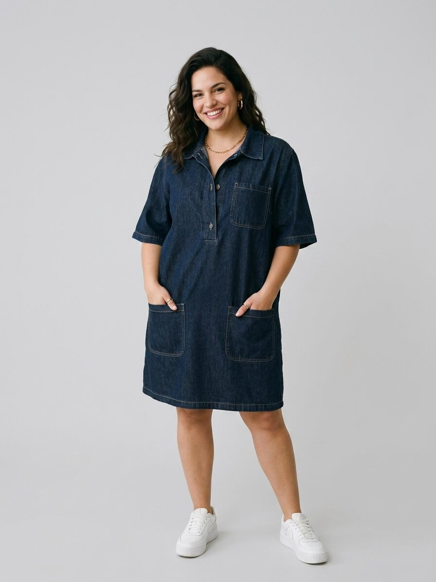 Robe en jean brut femme Eustelle