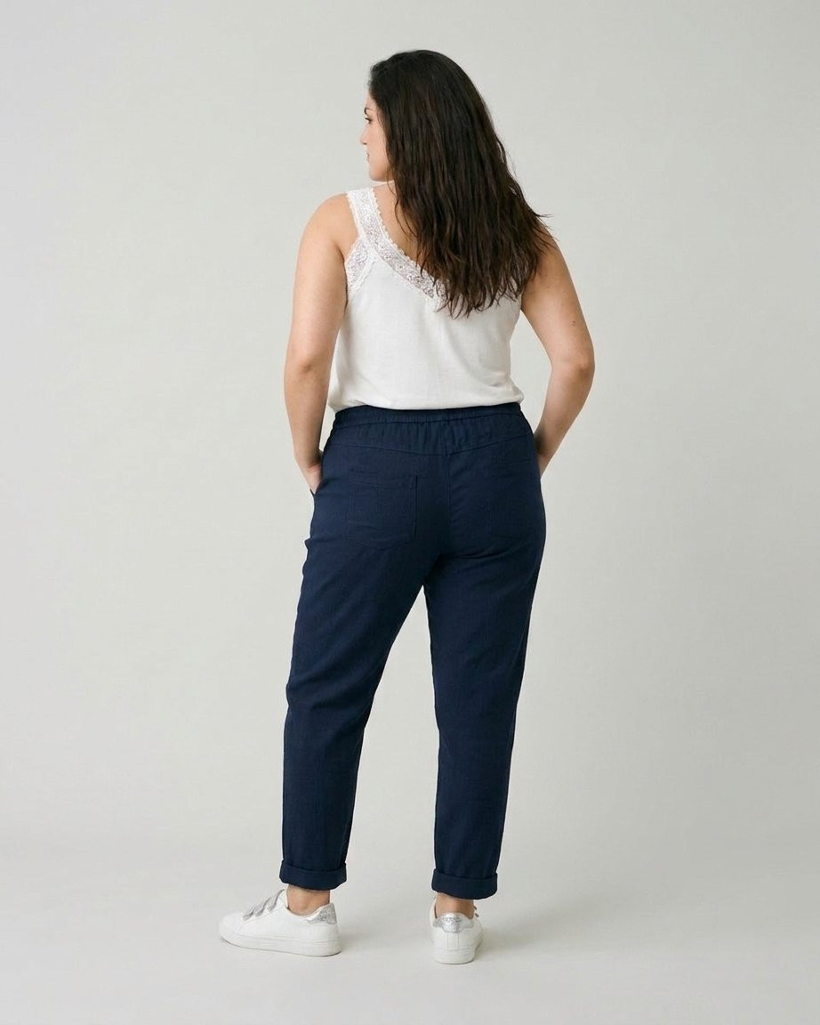 Pantalon femme fluide uni