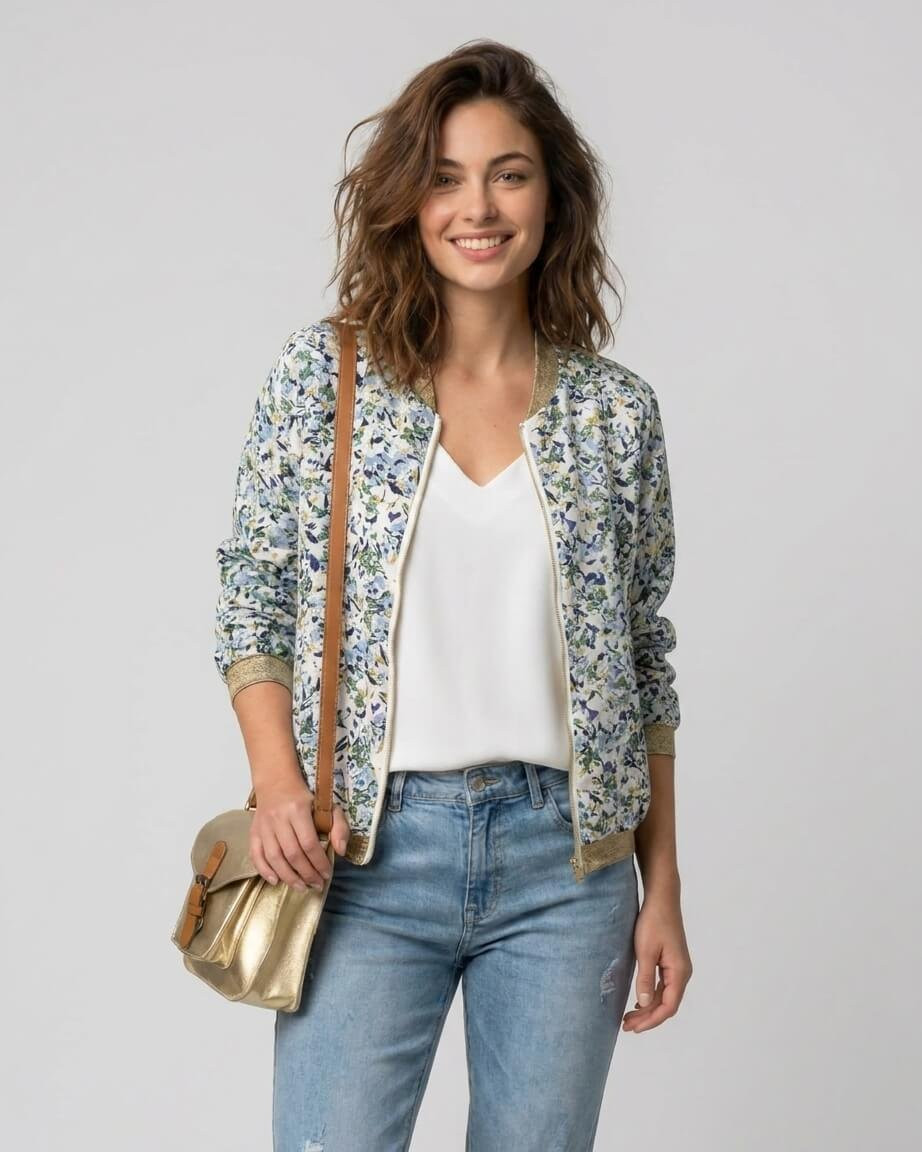 Bombers femme mi-saison léger Alix