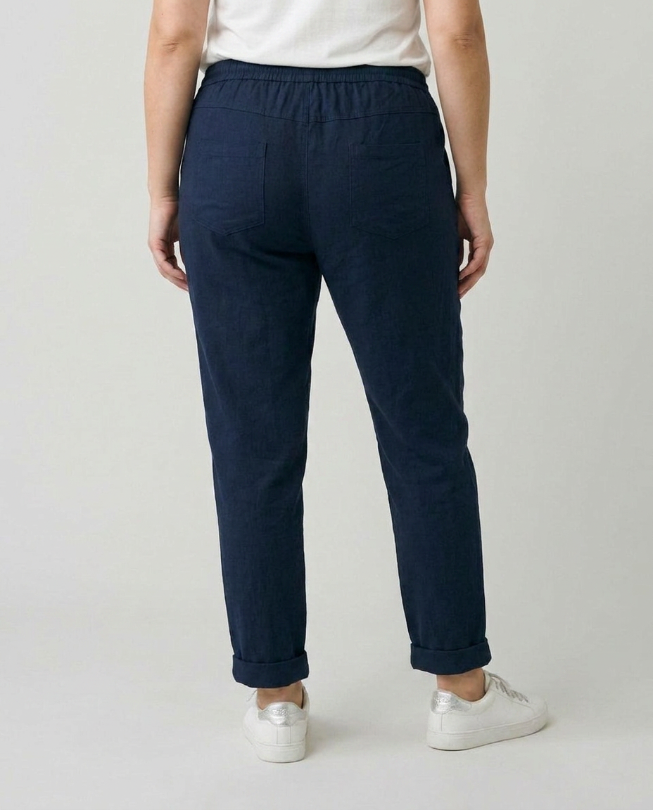 Pantalon femme fluide uni