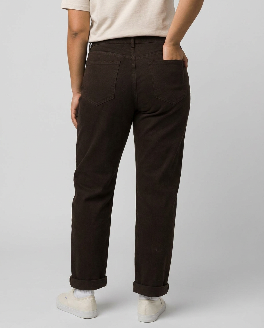 Jean femme balloon marron Egla
