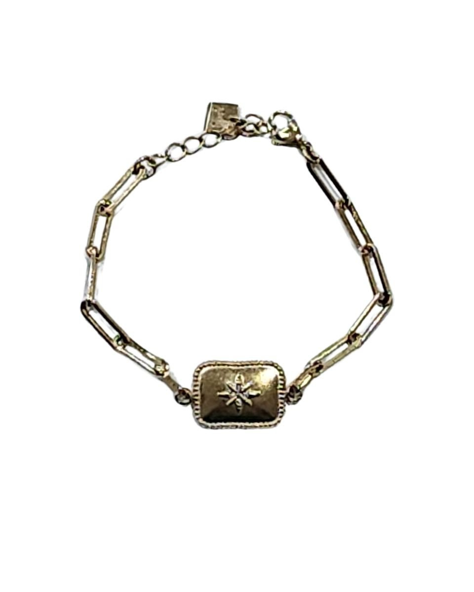 Bracelet acier doré Toscane