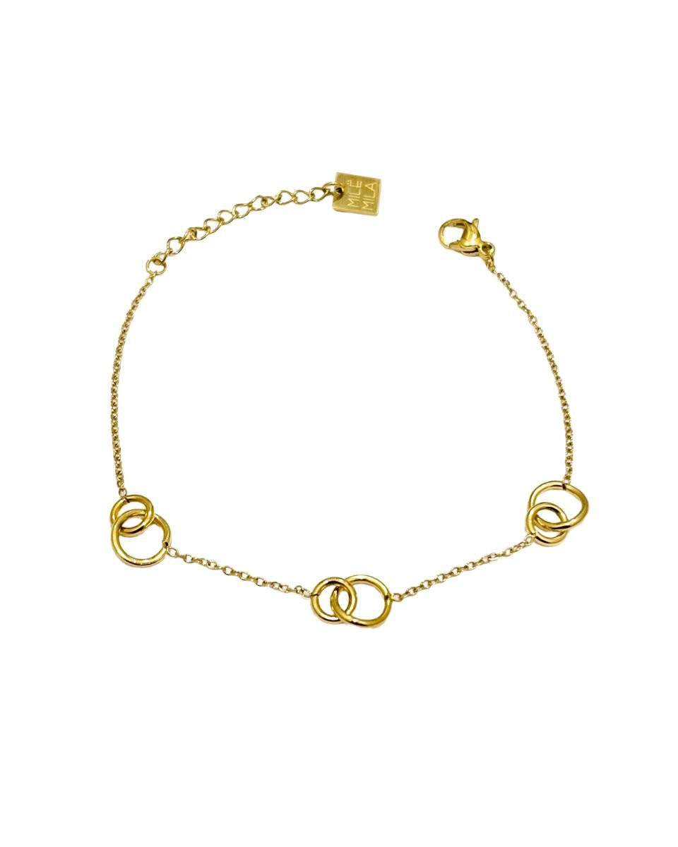 Bracelet acier doré Camila