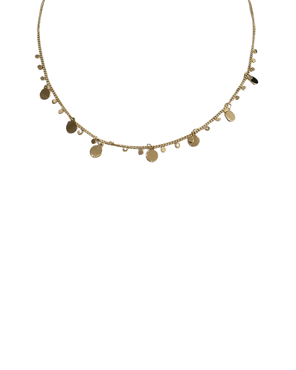 Collier femme doré Coraline
