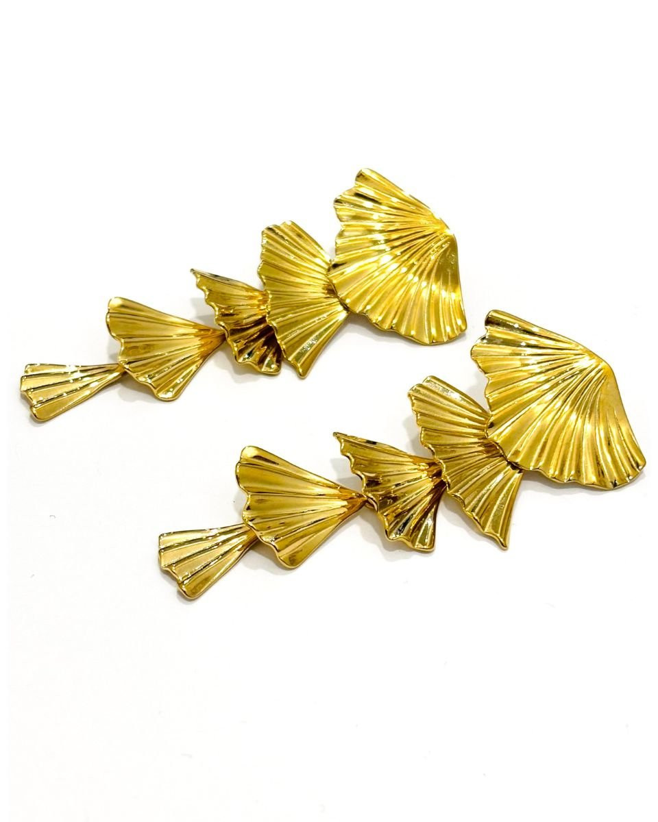 Boucles d'oreilles femme acier doré Juanita