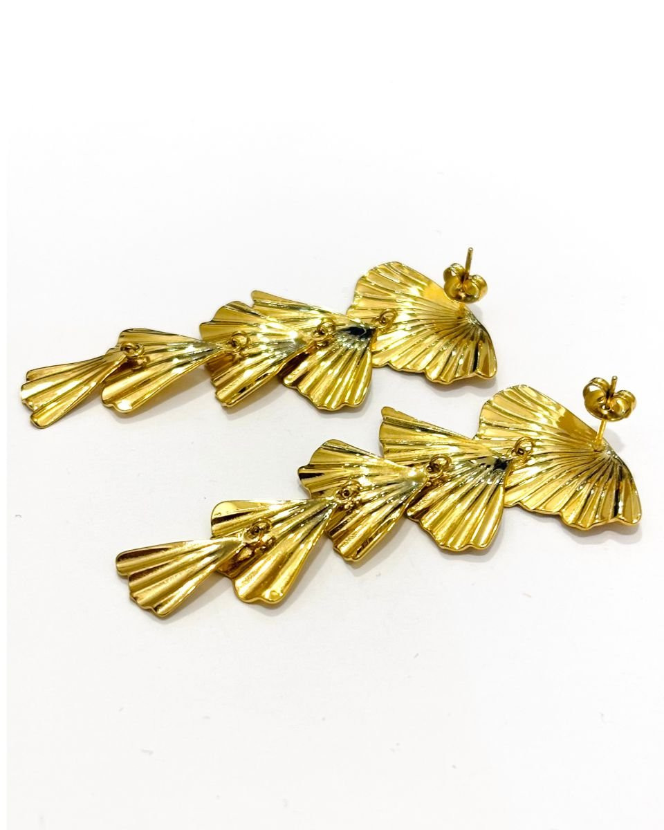 Boucles d'oreilles femme acier doré Juanita