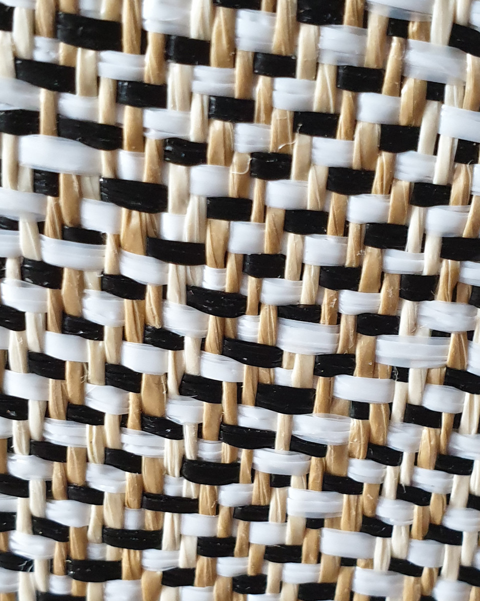 Sac à main ethnique camel noir et beige Trassaya