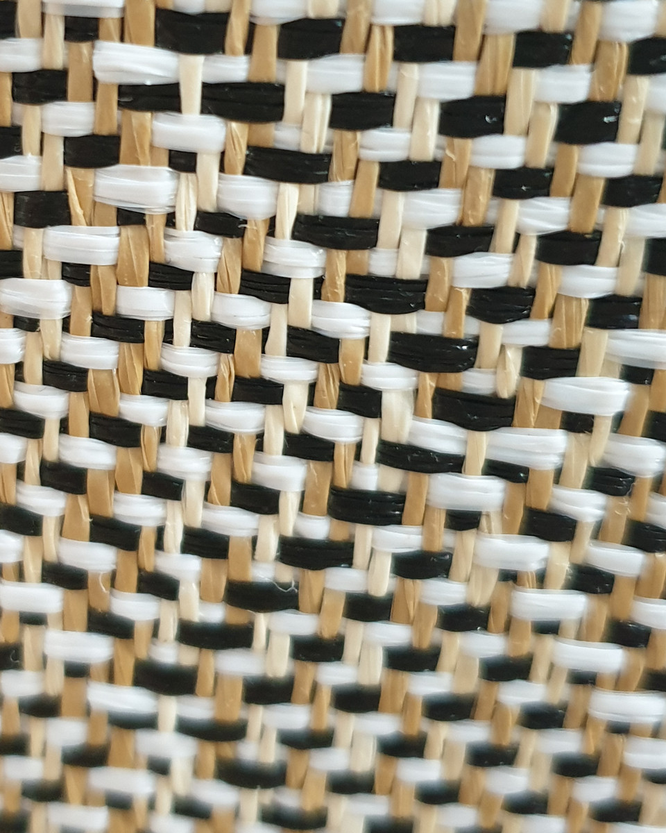 Sac à main ethnique noir et beige Trassaya