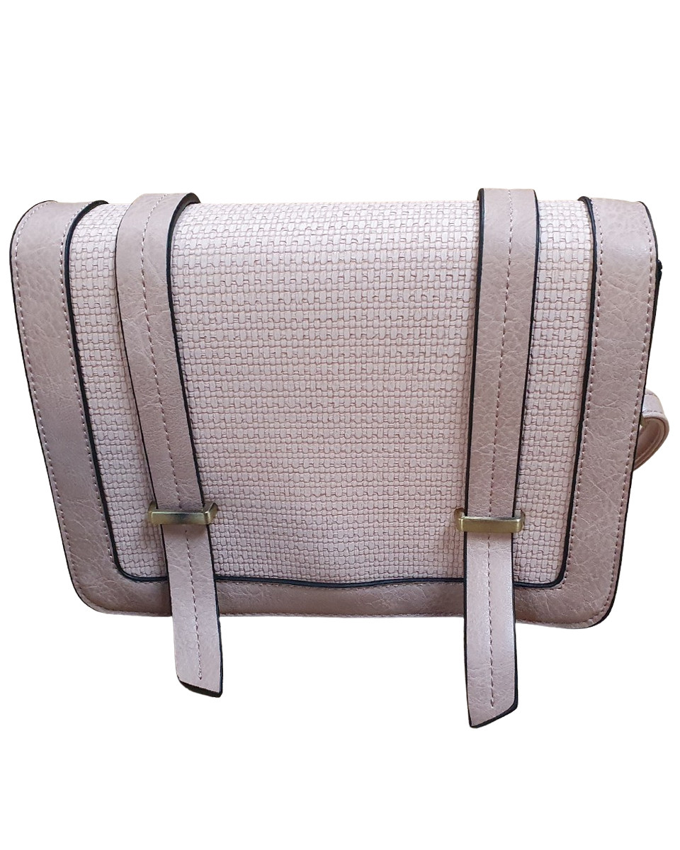 Sac à bandoulière vieux rose Rabatia