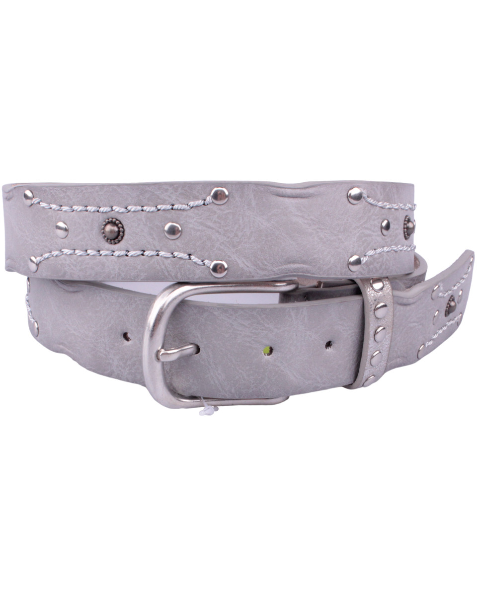 Ceinture grise à clous Cousinou