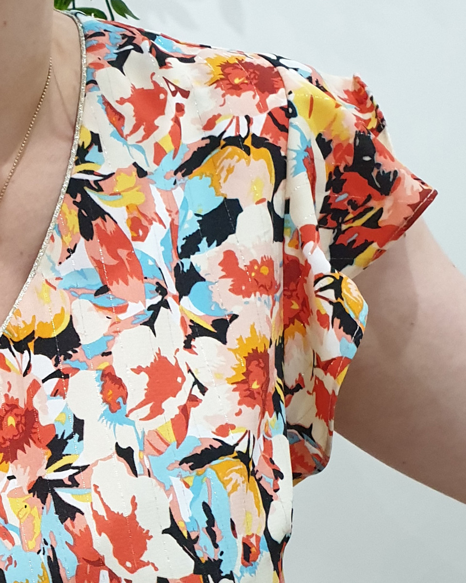 Blouse Alice orangée