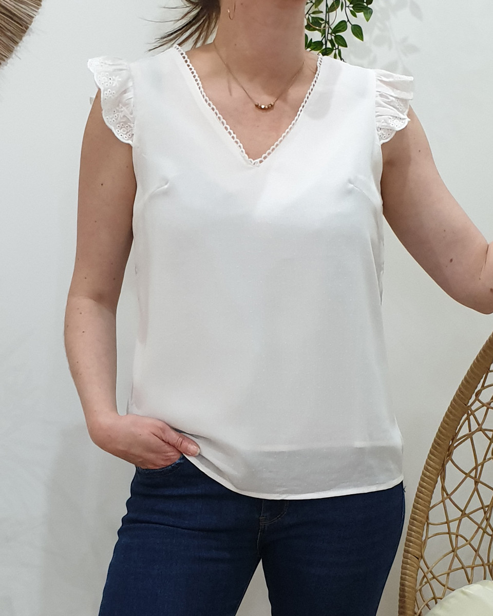 Blouse Louane blanc