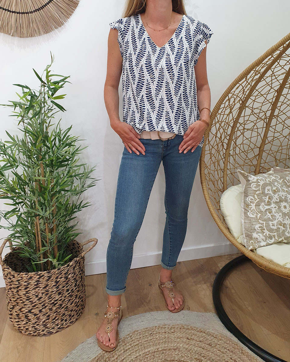 Blouse Andrea marine