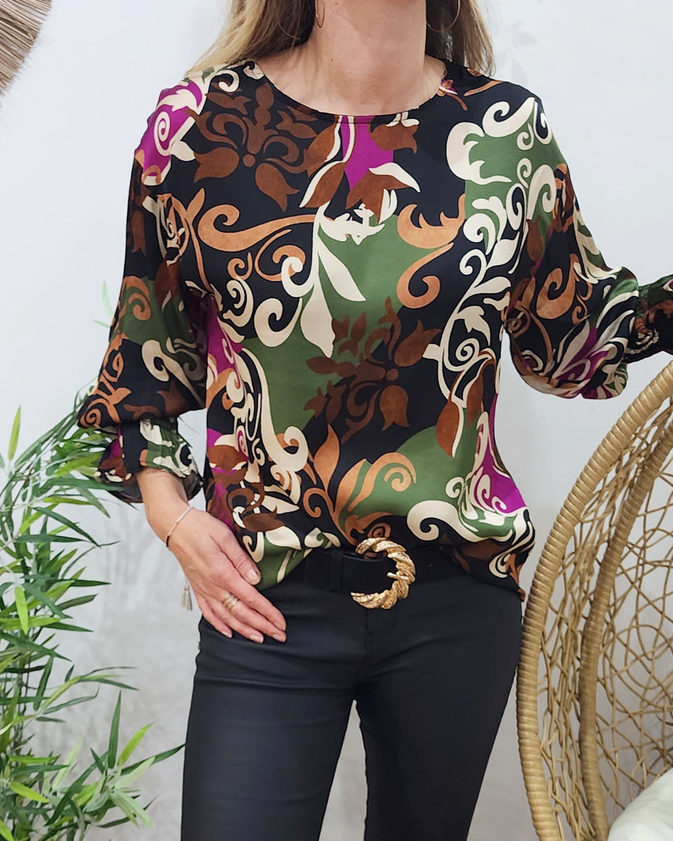 Blouse femme Stéphanie manches longues