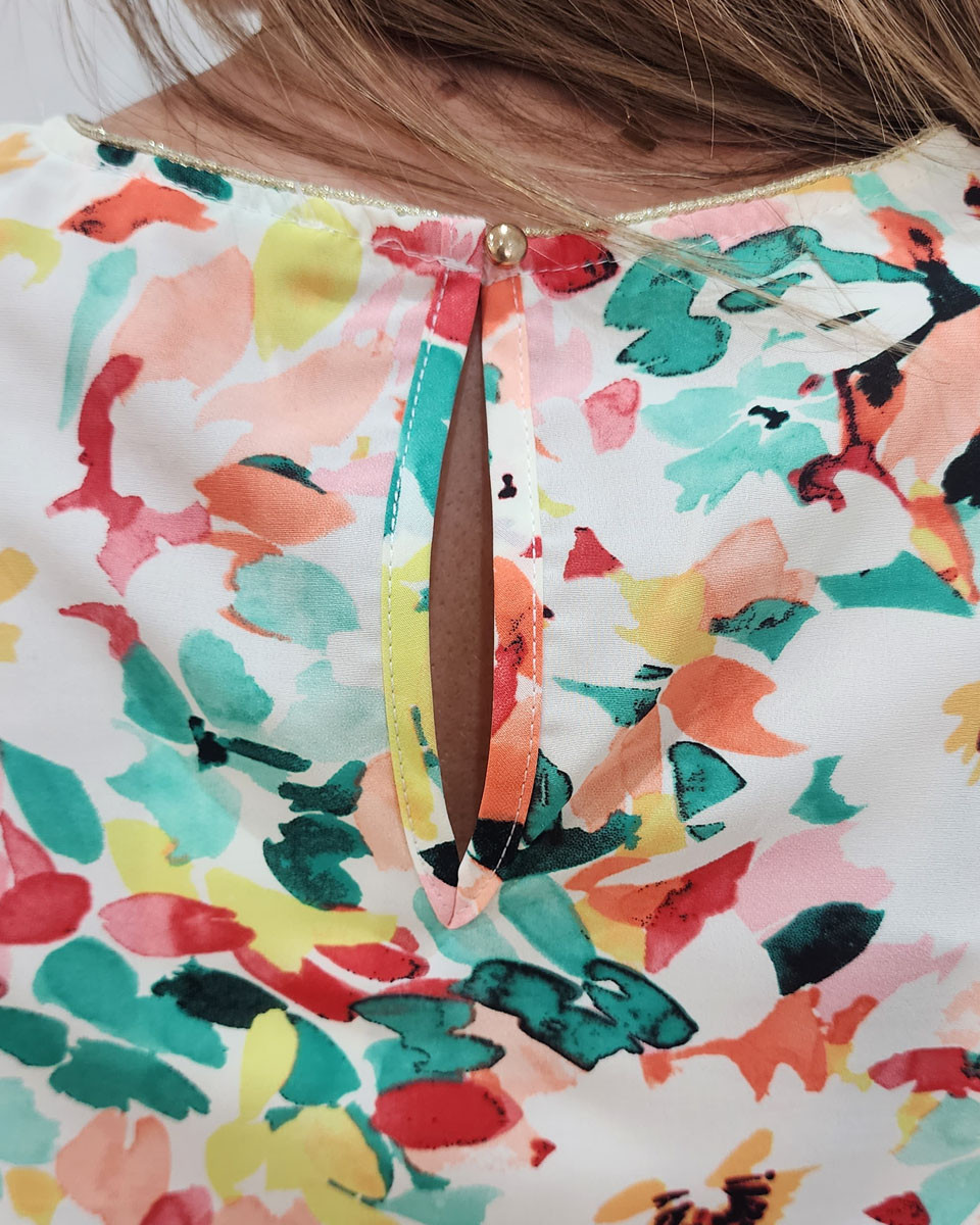 Blouse femme multicolore Azélie