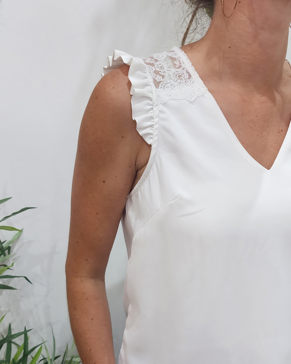 Blouse femme Luna écru