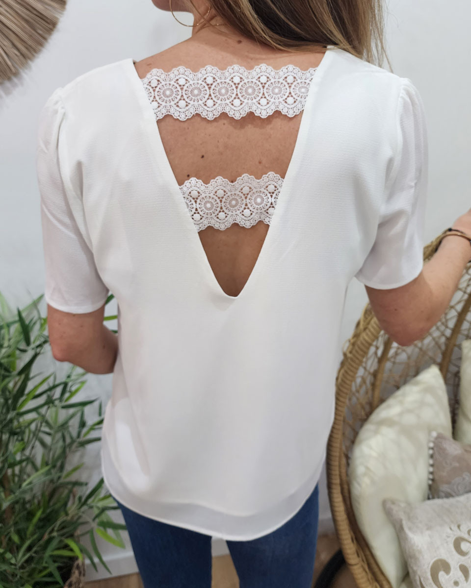 Blouse femme écrue Tess