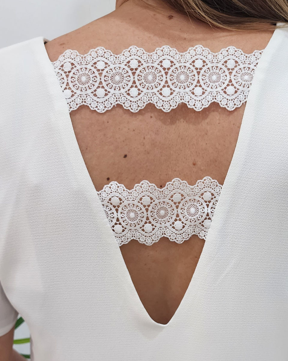 Blouse femme écrue Tess