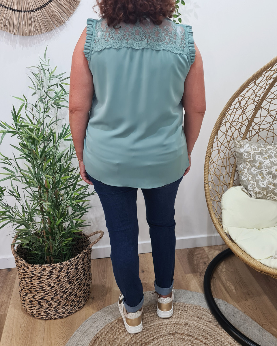 Blouse femme Luna vert agate