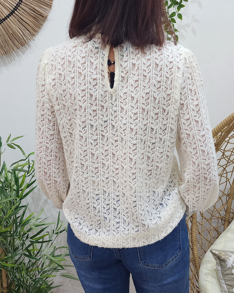 Blouse femme écrue Nerea