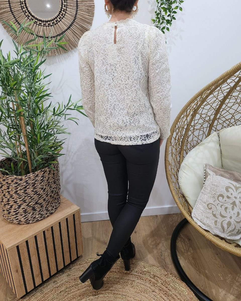 Blouse femme écru Licia